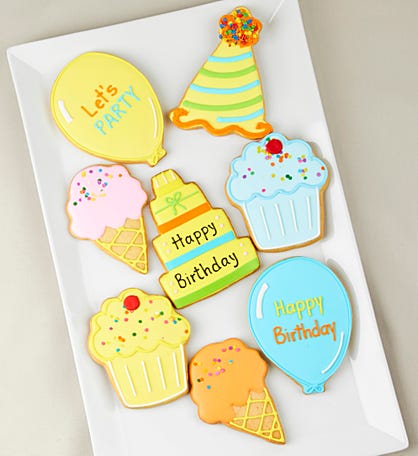 Birthday Bliss Artisan Iced Cookies